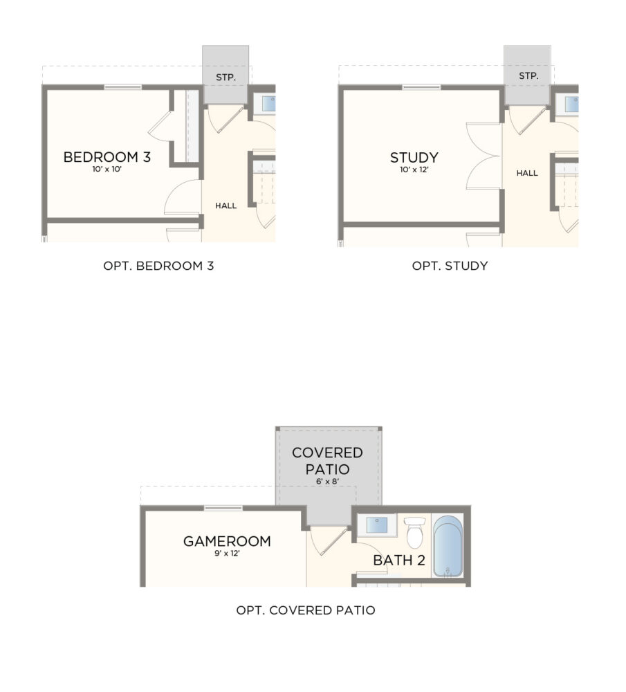 Options floor plan