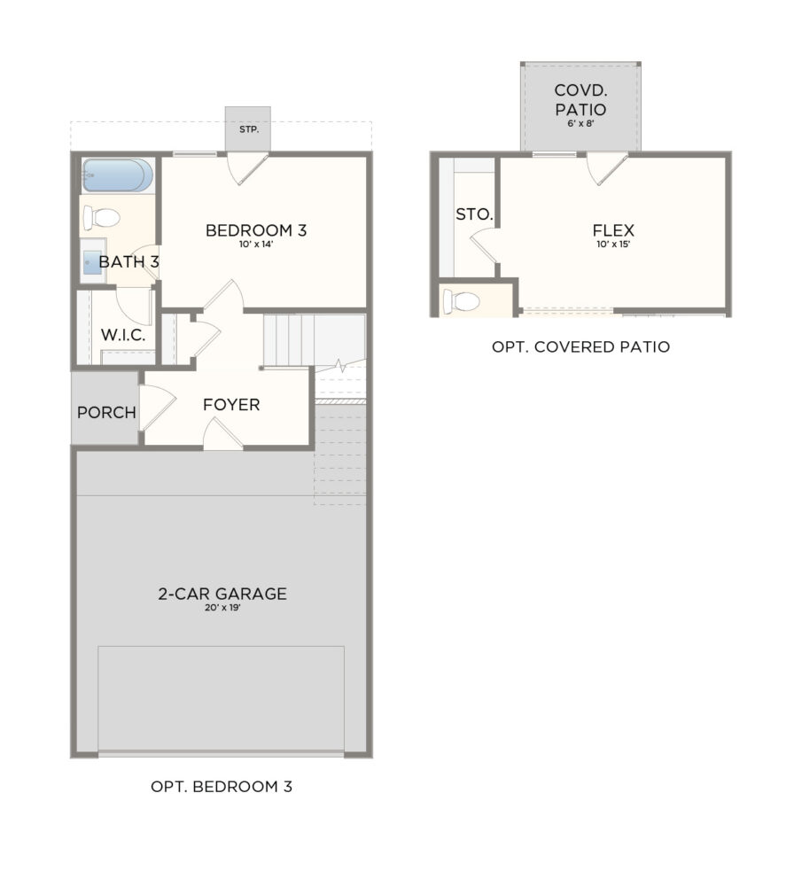 Options floor plan