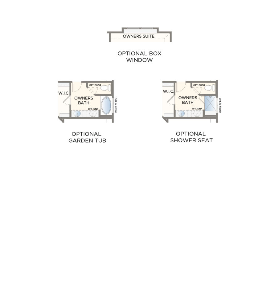 Options floor plan