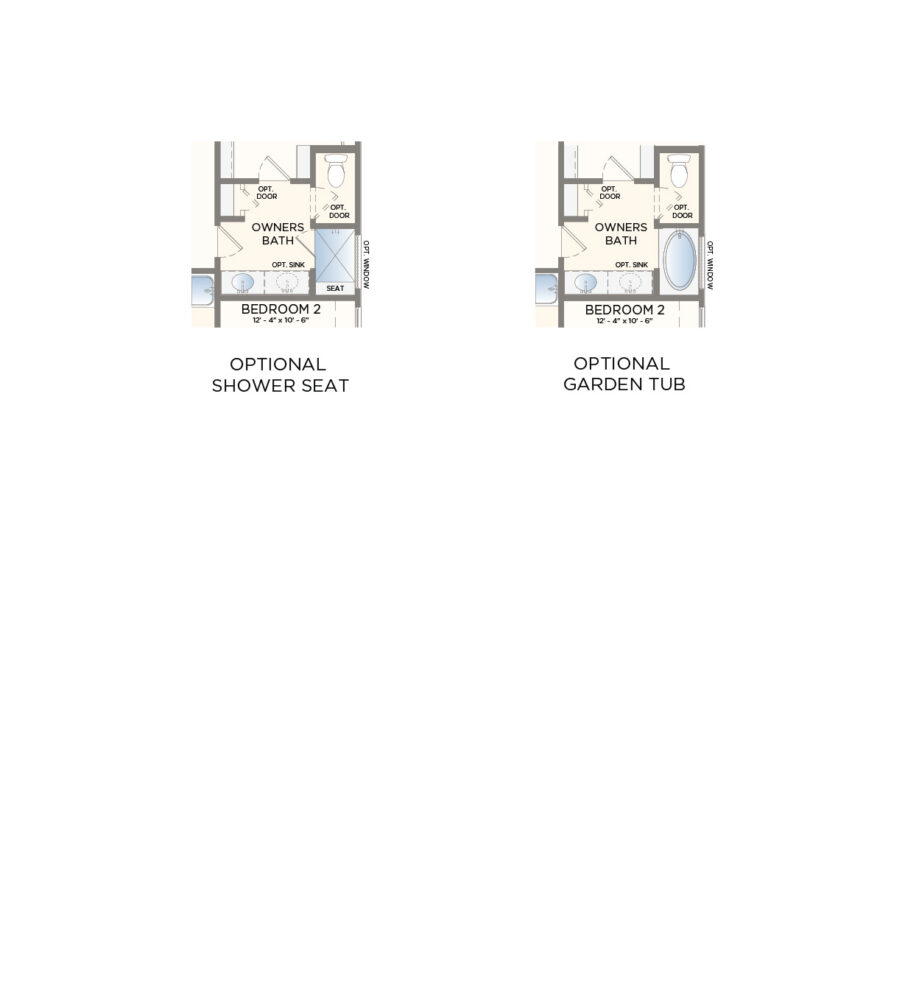 Options floor plan