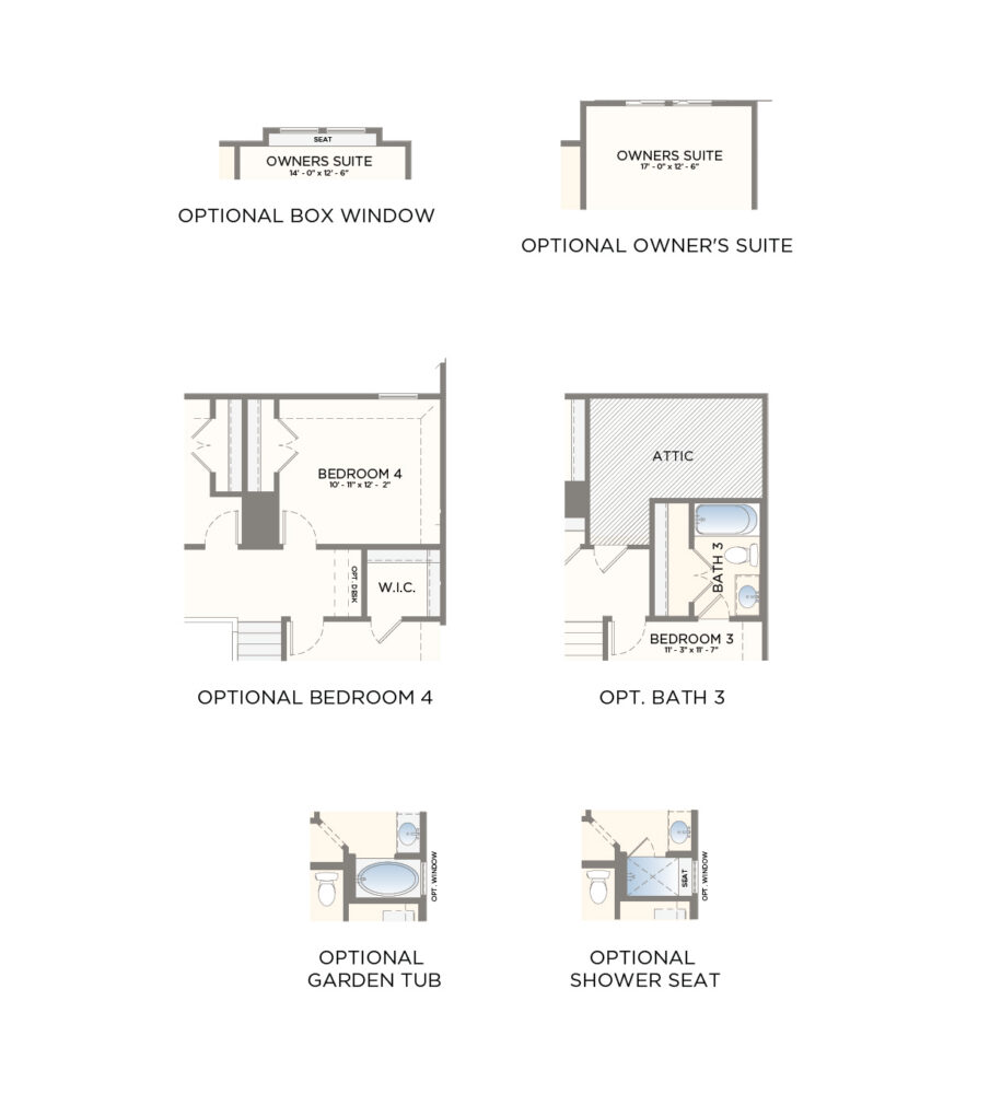 Options floor plan