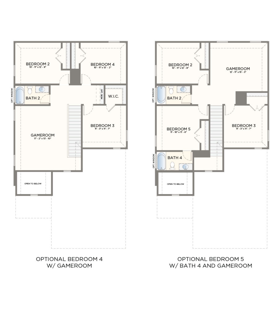 Options floor plan