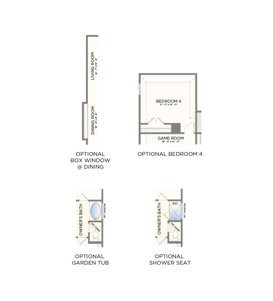 Options floor plan