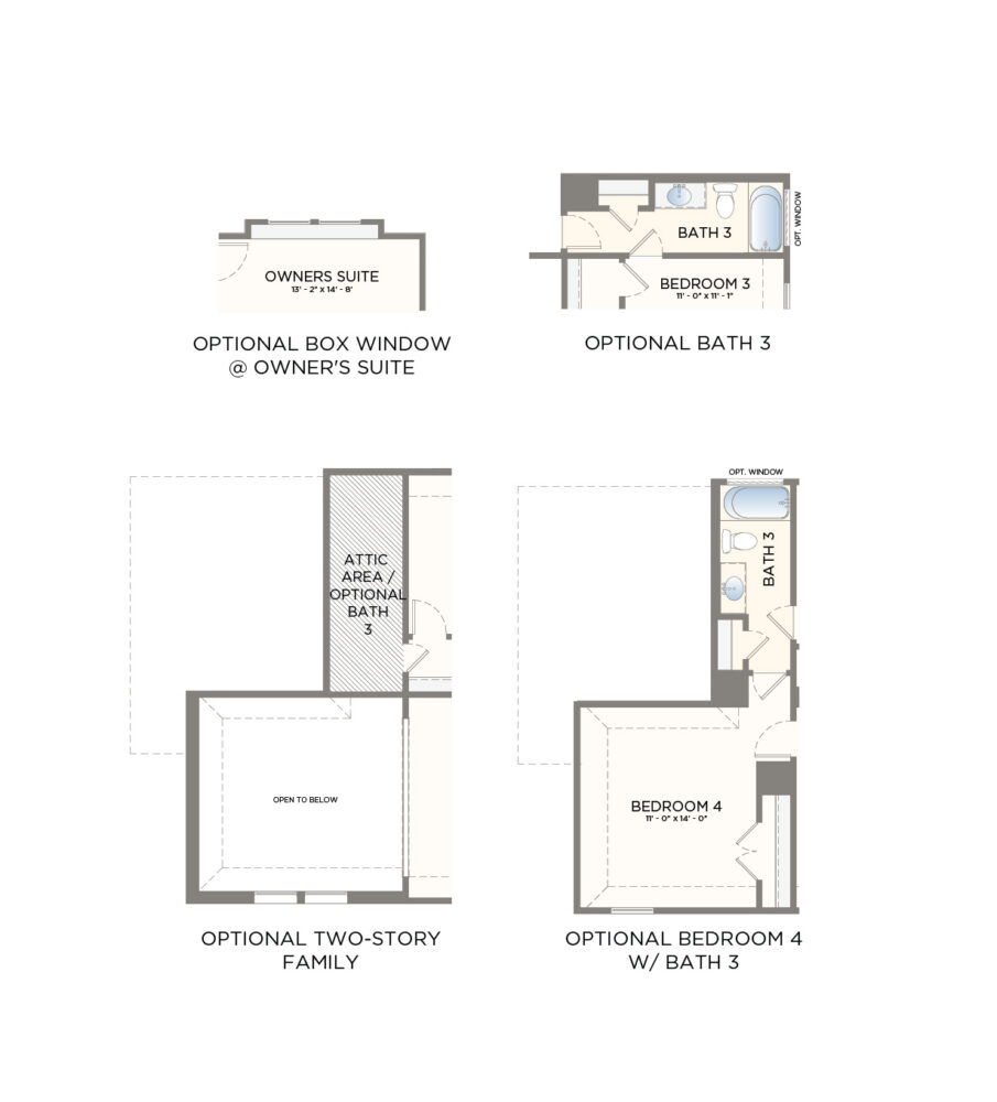 Options floor plan