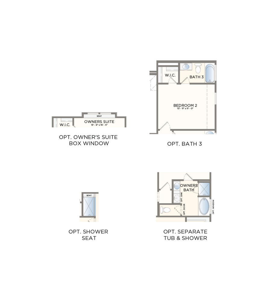 Options floor plan
