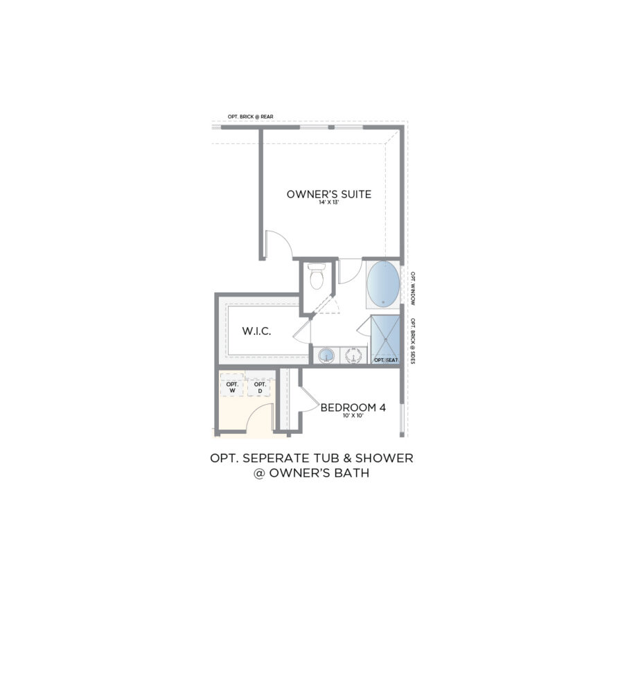Options floor plan