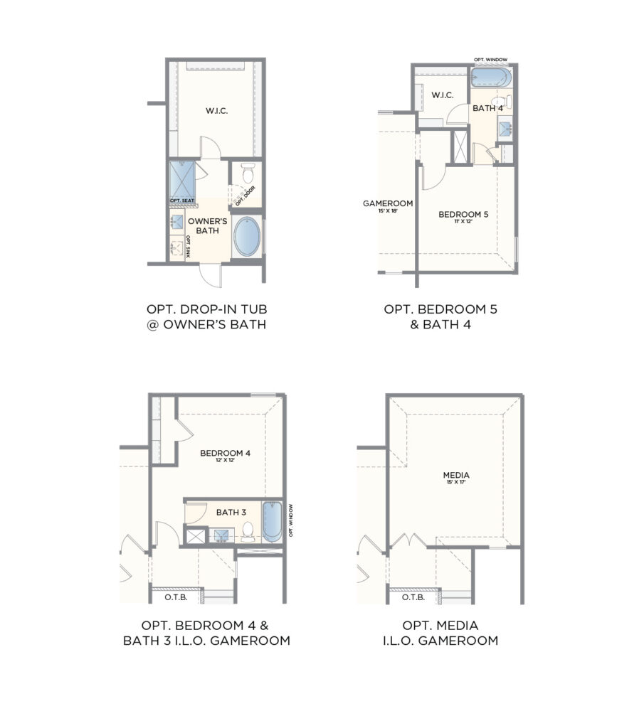 Options floor plan